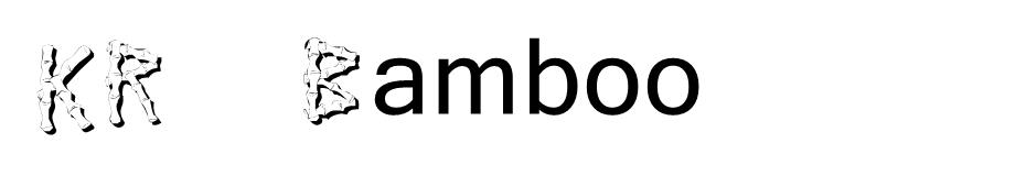 KR Bamboo Font font